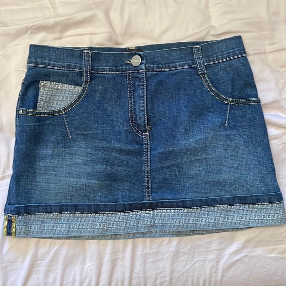 FENDI mini denim vintage skirt